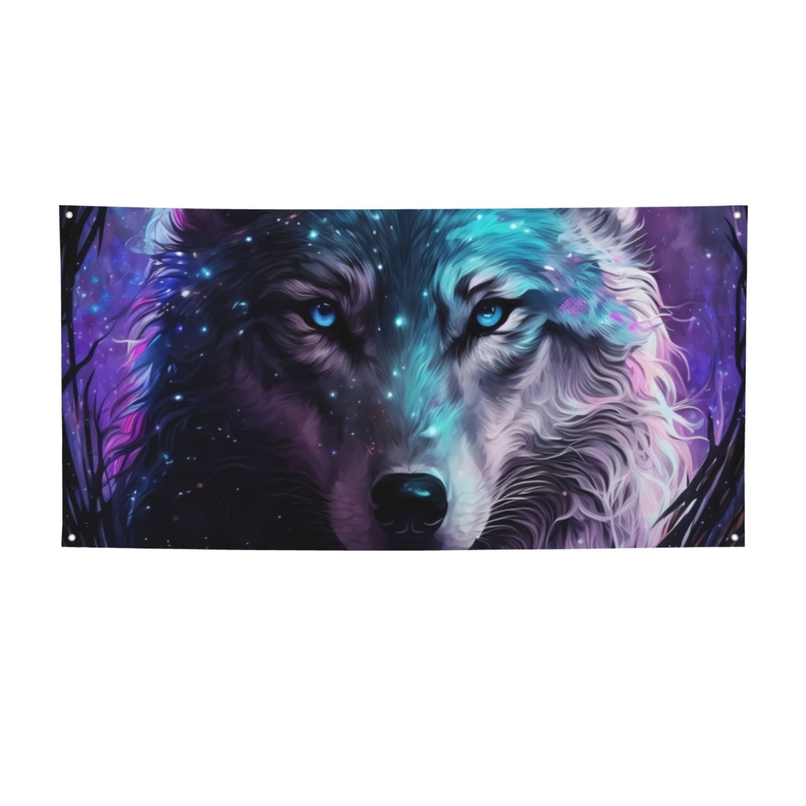 Sikiie Purple Sky Wolf Custom Banners and Signs Customize Outdoor ...