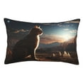 thumbnail image 1 of Sikiie Pyramid Desert Cat Pillow Covers, Throw Pillow Case Cushion Covers,Cushion for Bedroom,Couch,Home-14"x20", 1 of 6