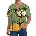 thumbnail image 1 of Sikiie Quirky Cartoon 123 Men's Cuban Shirt, Hawaiian Shirts, Business Casual Button Down Shirts, Short Sleeve Shirt-Small, 1 of 5