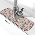 thumbnail image 1 of Sikiie Quirky Santa Reindeer Retro Wave Splash Guard for Sink Faucet-1 PC Super Absorbent Fast Drying Mat Sink Gadgets-Splash Guard for Kitchen, Sink Mat, 1 of 7