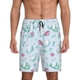 thumbnail image 1 of Sikiie Rabbit And Butterfly Mens Pajama Shorts, Lightweight Lounge Pant with Pockets Soft Sleep Pj Shorts for MenX-Large, 1 of 6