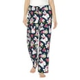 thumbnail image 1 of Sikiie Rabbit And Rose Women’s Ultra-Soft Comfy Lounge Pants Sleepwear Comfy Lounge Pants Drawstring Sleep Bottoms with PocketsMedium, 1 of 6