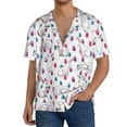 thumbnail image 1 of Sikiie Rabbit Eating Men's Wrinkle Free Untucked Cuban Shirt Business Casual Button Down Shirts Short Sleeve Shirt4X-Large, 1 of 5
