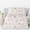 thumbnail image 1 of Sikiie Rabbit Forest Cozy Flannel Fleece Throw Blanket: Lightweight & Thick for All Seasons - Perfect for Women, Men, & Kids"60"x50", 1 of 6