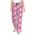 thumbnail image 1 of Sikiie Rabbit Holding Flowers Women’s Ultra-Soft Comfy Lounge Pants Sleepwear Comfy Lounge Pants Drawstring Sleep Bottoms with PocketsMedium, 1 of 6