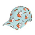 thumbnail image 1 of Sikiie Rabbit Is Eating Carrots Unisex Vintage Washed Unstructured Baseball Cap Soft Cap Adjustable Unisex Baseball Hat Dad Hat, 1 of 6