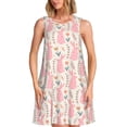 thumbnail image 1 of Sikiie Rabbit Print Women's Sleeveless Dress with Pockets Round Neck Sundress, Suitable for Daily, Office, Vacation Summer Wear, 1 of 7