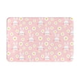 thumbnail image 1 of Sikiie Rabbit Sunflower Print Flannel Anti-slip Floor Mat 16x24in, Thickened Dustproof Entrance Door Mat Floor Mat for Kitchen, Bathroom, Laundry Room, 1 of 7