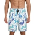 thumbnail image 1 of Sikiie Rabbit2 Mens Pajama Shorts, Lightweight Lounge Pant with Pockets Soft Sleep Pj Shorts for MenLarge, 1 of 6