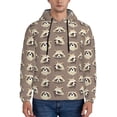 thumbnail image 1 of Sikiie Raccoon Men's Hoodie, Essentials Hoodie, Sweatshirt, Pullover Hooded Sweatshirt for Men-4X-Large, 1 of 7