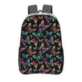 thumbnail image 1 of Sikiie Rainbow Butterflies Clear Backpack, Transparent Bookbag for School for Women Men, Capacity Clear Bag for College, Travel, 1 of 7