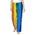 thumbnail image 1 of Sikiie Rainbow Colored Women’s Ultra-Soft Comfy Lounge Pants Sleepwear Comfy Lounge Pants Drawstring Sleep Bottoms with PocketsMedium, 1 of 6