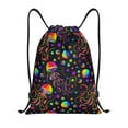 thumbnail image 1 of Sikiie Rainbow Jellyfishes Drawstring Backpack Drawstring Bags, Draw String Back Bag for Sports, Gym, Travel, Swimming, Beach-Small, 1 of 6