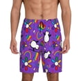 thumbnail image 1 of Sikiie Rainbow Lgbt Penguin Mens Pajama Shorts, Lightweight Lounge Pant with Pockets Soft Sleep Pj Shorts for MenX-Large, 1 of 6
