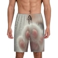 thumbnail image 1 of Sikiie Raindrop Kitten Paw Mens Pajama Shorts, Lounge Pant, Men's shorts，Sleep Pj Shorts for Men-Small, 1 of 6