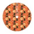 thumbnail image 1 of Sikiie Ramen Noodle Soup Nativity Christmas Tree Skirt, Jesus Christian Winter Holiday Tree Mat Decoration(30-48IN)36", 1 of 6