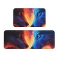 thumbnail image 1 of Sikiie Red And Blue Fire Wolf Kitchen Mat 2 PCS Cushioned Kitchen Rug, Waterproof Non-Slip Kitchen Mats for Kitchen, Floor Home, Sink, Laundry, 1 of 6