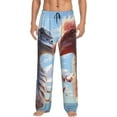 thumbnail image 1 of Sikiie Red And White Bird Couple Mens Pajama Pants Sleep & Lounge Pants, PJ Bottoms With elastic waistb and Pockets Medium, 1 of 6