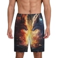thumbnail image 1 of Sikiie Red And White Flame Fox Mens Pajama Shorts, Lightweight Lounge Pant with Pockets Soft Sleep Pj Shorts for MenXX-Large, 1 of 6