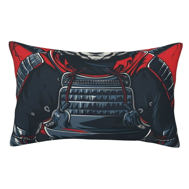 Sikiie Red Black Eastern Panda Warrior Pillow Covers, Throw Pillow Case