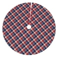thumbnail image 1 of Sikiie Red Blue Checked 30-48 inches {designName} Print Christmas Tree Skirt Snowman Xmas Tree Skirt with Edge Christmas Decorations for Holiday Party-36", 1 of 7