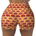 thumbnail image 1 of Sikiie Red Cars Print Workout Shorts Women Scrunch Butt Gym Shorts Seamless High Waist Tummy Control Yoga Biker Athletic Shorts, 1 of 5