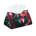thumbnail image 1 of Sikiie Red Flame Wolf Head Leather Tissue Box Cover Rectangle, Long Tissue Box Cover, Tissue Box Holder, Tissue Holder for Bathroom, 1 of 7
