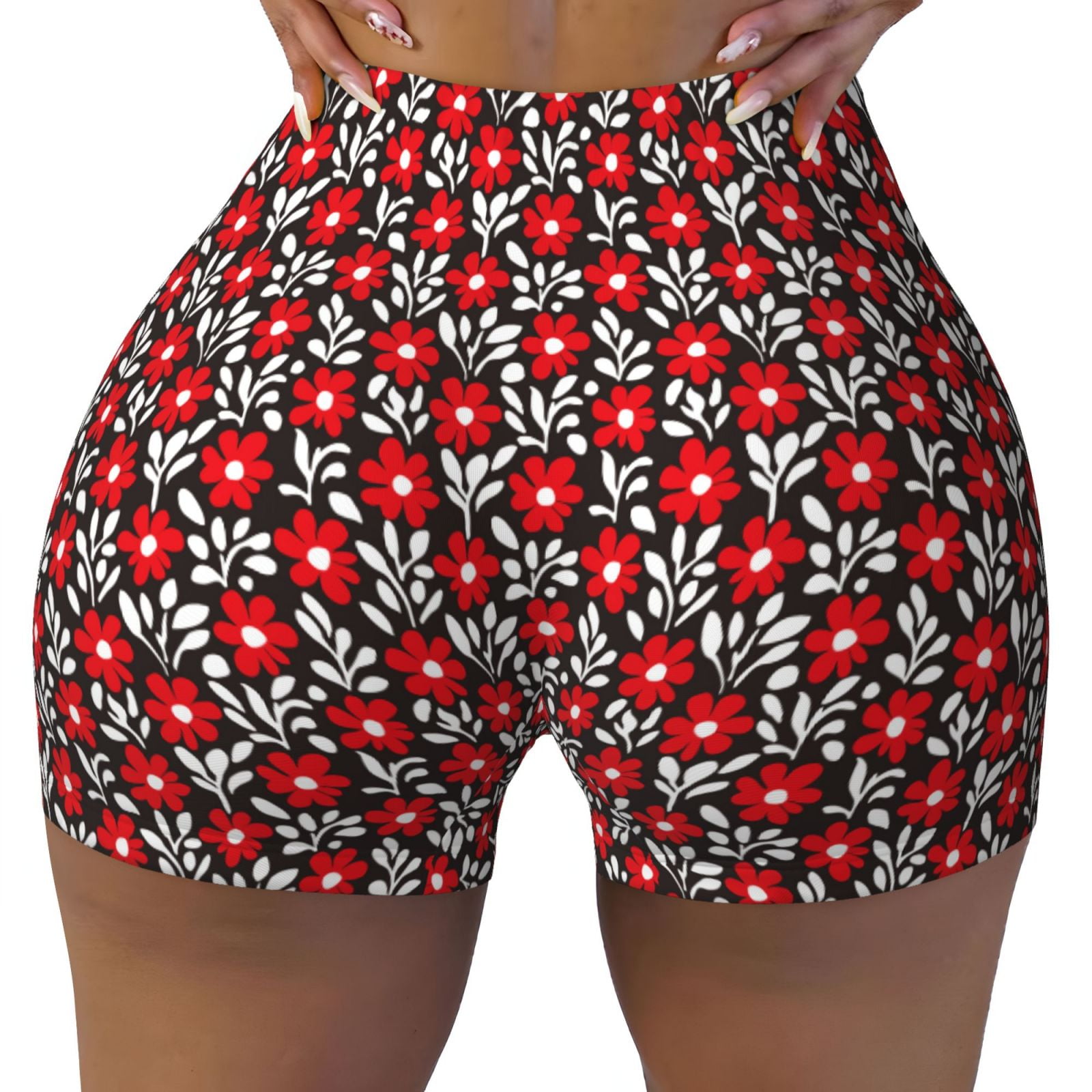 Floral gym shorts deals
