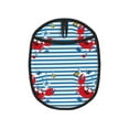 thumbnail image 1 of Sikiie Red Funny Crab on Blue Stripe Silicone Pot Holders, Oven Mitts Heat Resistant Hot Pads, Non Slip Pot Holder for Kitchen Baking and Cooking 9.4 x 7.5 Inches, 1 of 7