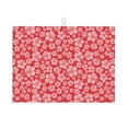 thumbnail image 1 of Sikiie Red Hibiscus Flower Dish Drying Mat, Kitchen Counter Mat, Self Drying Mat for Kitchen Counter Dish Drying Pad ,for Dishes, Utensils, Pots and Pans（24" x 18"）, 1 of 7