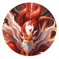thumbnail image 1 of Sikiie Red Leaf Flame Fox 30-48 inches {designName} Print Christmas Tree Skirt Snowman Xmas Tree Skirt with Edge Christmas Decorations for Holiday Party48", 1 of 7
