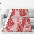 thumbnail image 1 of Sikiie Red Meat Ultra-Soft Micro flannel Blanket Luxury All Seasons Warm Blanket for Bedding Sofa and Travel (4 sizes)-50"x40", 1 of 7