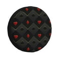 thumbnail image 1 of Sikiie Red Poker PVC Leather Spare Tire Wheel Cover Spare Tire Cover, for Car Truck SUV Camper Trailer Universal Fit(14-17in)-16 inch, 1 of 6