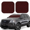 thumbnail image 1 of Sikiie Red Skulls 4 Print Foldable Car Windshield Sun Visor, Car Window Sunshade Suitable for Sedan, SUV and Truck Car Accessories-Small, 1 of 6