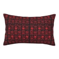 thumbnail image 1 of Sikiie Red Skulls With Crossbones Print Plush Pillow Cover, Wrinkle-proof and Stain-resistant Pillow Protector without Pillow Core, Home Decoration-14"x20", 1 of 6
