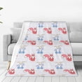 thumbnail image 1 of Sikiie Red Squirrel And Blue Rabbit Ultra-Soft Micro flannel Blanket Luxury All Seasons Warm Blanket for Bedding Sofa and Travel (4 sizes)-40"x30", 1 of 7