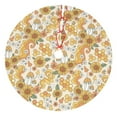 thumbnail image 1 of Sikiie Retro 70s 60s Flower 30-48 inches {designName} Print Christmas Tree Skirt Snowman Xmas Tree Skirt with Edge Christmas Decorations for Holiday Party30", 1 of 7