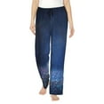 thumbnail image 1 of Sikiie Retro Blue Glitter Women’s Ultra-Soft Comfy Lounge Pants Sleepwear Comfy Lounge Pants Drawstring Sleep Bottoms with PocketsX-Large, 1 of 6