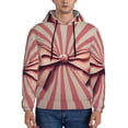 thumbnail image 1 of Sikiie Retro Bow Men's Hoodie, Essentials Hoodie, Sweatshirt, Pullover Hooded Sweatshirt for Men-Small, 1 of 7