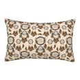 thumbnail image 1 of Sikiie Retro Dreamcatcher Print Plush Pillow Cover, Wrinkle-proof and Stain-resistant Pillow Protector without Pillow Core, Home Decoration-20"x30", 1 of 6