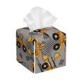 thumbnail image 1 of Sikiie Retro Excavator Leather Tissue Box Cover Square, tissue box holder, Tissue Box with Bottom Belt-5.2”x5.2”x5.2”, 1 of 7