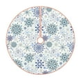 thumbnail image 1 of Sikiie Retro ice blue snowflakes Christmas Tree Skirt, Christmas Tree Decorations, Christmas Decor, Tree Mat Decoration(30-48IN)-36", 1 of 6