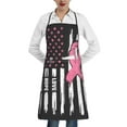 thumbnail image 1 of Sikiie Ribbon Breast Cancer Awareness Aprons for Kitchen Cooking Aprons, Chef Apron for Men Women Chef, 1 of 7