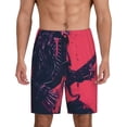 thumbnail image 1 of Sikiie Rock Skull Guitarist Mens Pajama Shorts, Lounge Pant, Men's shorts，Sleep Pj Shorts for Men-4X-Large, 1 of 6