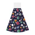thumbnail image 1 of Sikiie Rocket Satellite Hand Towel with Loop Hanging Towel Absorbent Tie Towels for Kitchen Tea Bar Bathroom Decor, 1 of 7
