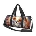 thumbnail image 1 of Sikiie Romantic Flower Fox Duffel Bag, Travel Bag, Sports Gym Bag - Ideal for Sports, Gym, Overnight Stays, 1 of 6