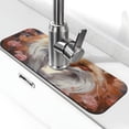thumbnail image 1 of Sikiie Romantic Flower Fox Splash Guard for Sink Faucet-1 PC Super Absorbent Fast Drying Mat Sink Gadgets-Splash Guard for Kitchen, Sink Mat, 1 of 7