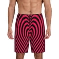thumbnail image 1 of Sikiie Romantic Heart Print Mens Pajama Shorts, Lounge Pant, Men's shorts，Sleep Pj Shorts for Men-XX-Large, 1 of 6