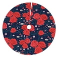 thumbnail image 1 of Sikiie Rose Flower 30-48 inches {designName} Print Christmas Tree Skirt Snowman Xmas Tree Skirt with Edge Christmas Decorations for Holiday Party48", 1 of 7