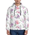 thumbnail image 1 of Sikiie Rose Flower B Men's Hoodie, Essentials Hoodie, Sweatshirt, Pullover Hooded Sweatshirt for Men-Medium, 1 of 7